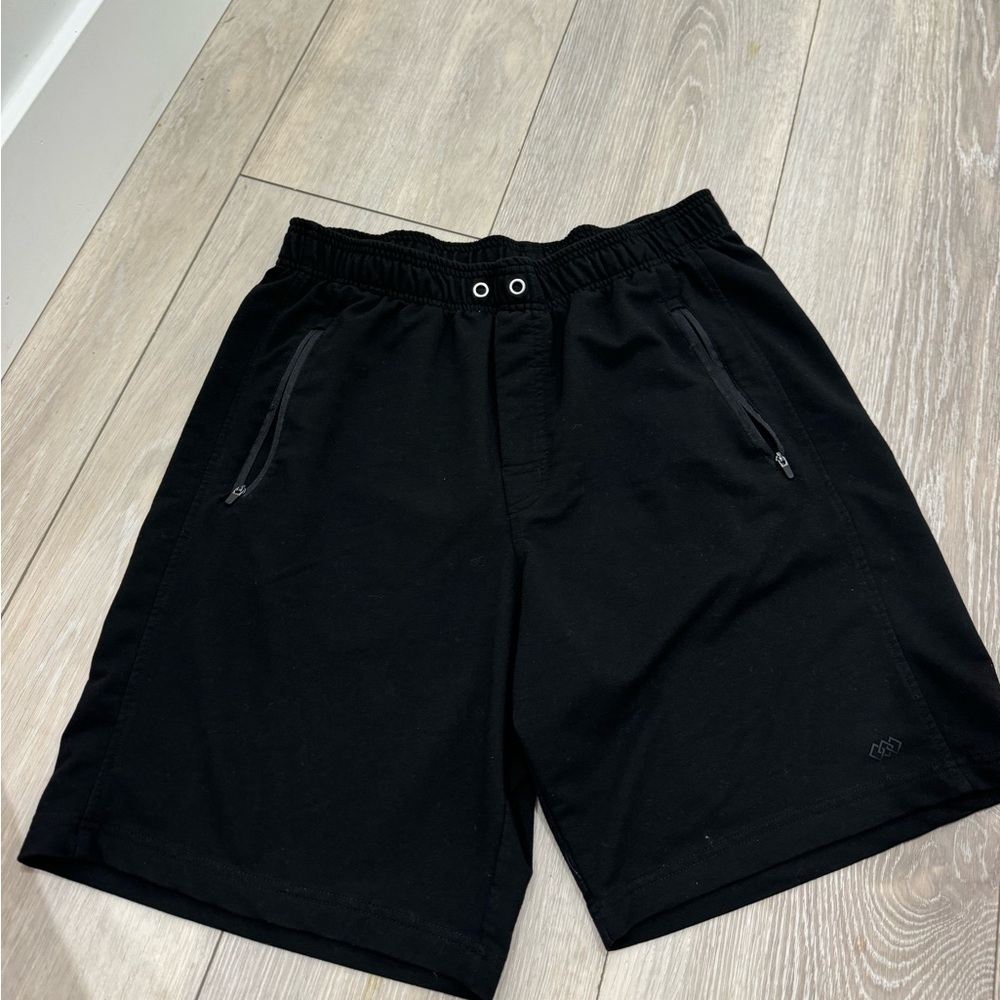 Legend Black 9 inch inseam lounge shorts